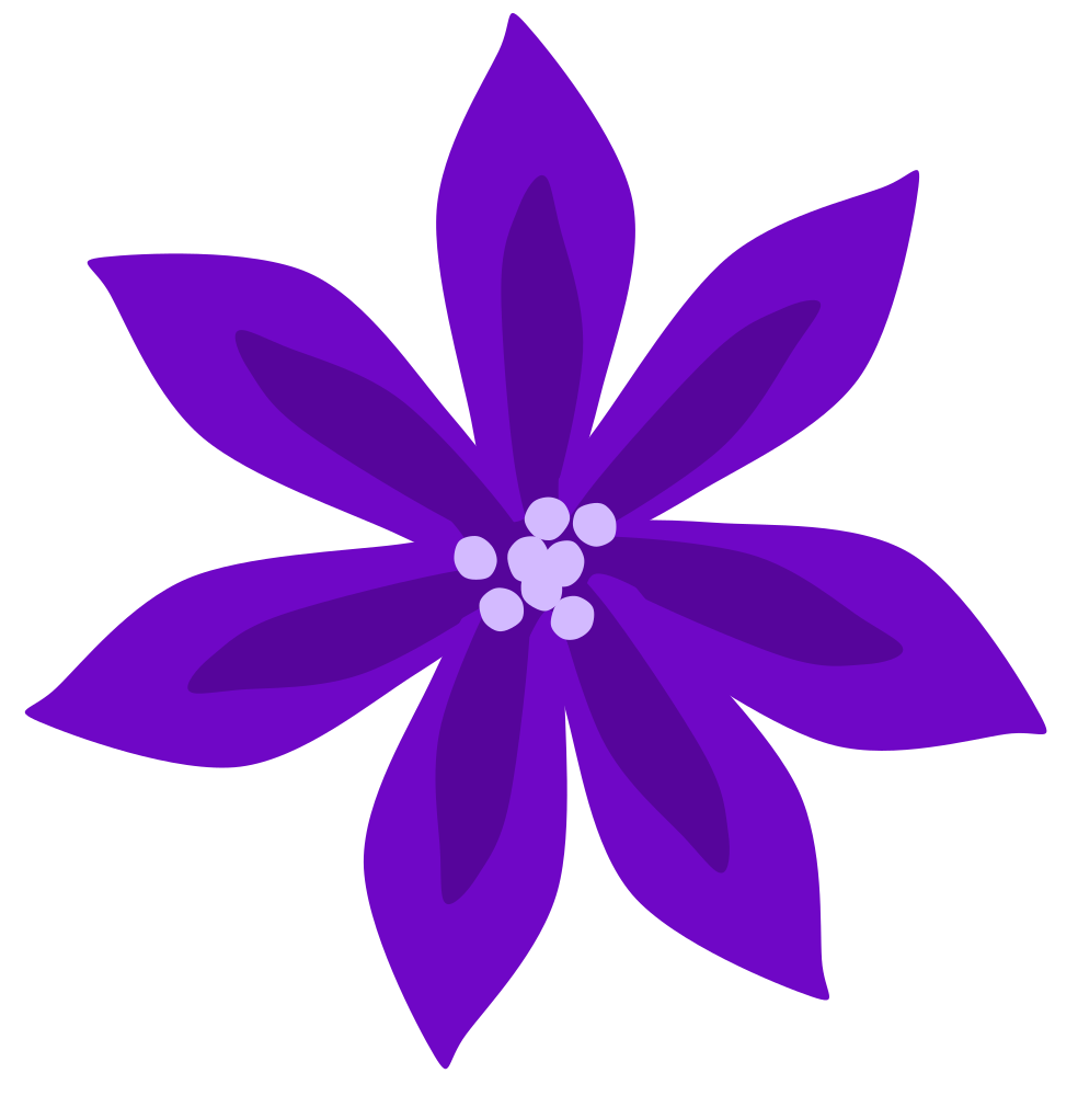 OnlineLabels Clip Art - Purple Lily